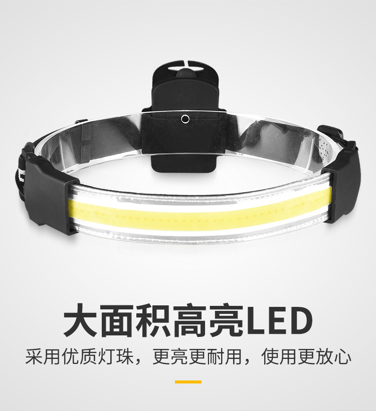 Goat Sensor Headlamp Super Bright Headlight Waterproof Camping Fishing Bicycle Headlamp With Battery Flashlight